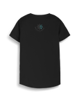 Jet Black Printed T-shirt Back