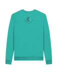 Seagrass Green Recycled Printed Sweater Back