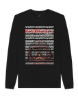 Black Recycled Printed Sweater Front