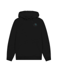 Black Printed Hoody Front