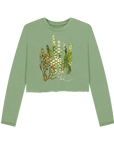 Sage Printed Boxy Jumpers Front