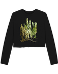 Black Printed Boxy Jumpers Front