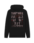 Black Printed Hoody Front