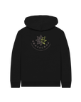 Black Printed Kids Hoodie Back