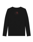 Black Printed Long Sleeve T Shirt Back