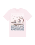 Pink Printed Kids T-Shirt Front