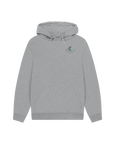 Athletic Grey Printed Hoody Front