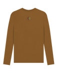 Brown Printed Long Sleeve T Shirt Back