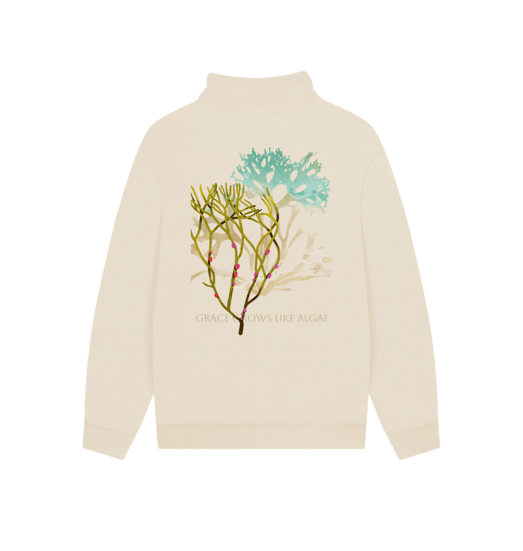 Oat Printed Sweater Back