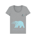 Athletic Grey BEAR SCOOP TEE