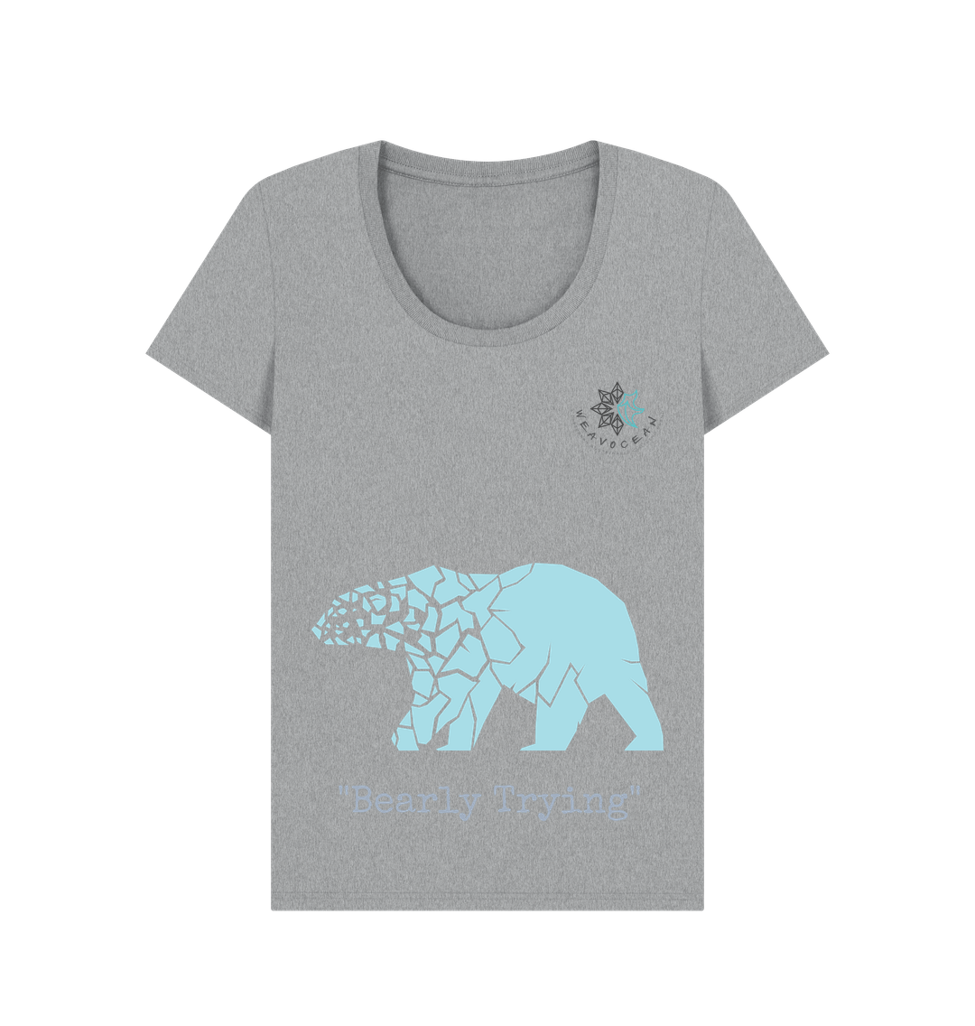 Athletic Grey BEAR SCOOP TEE