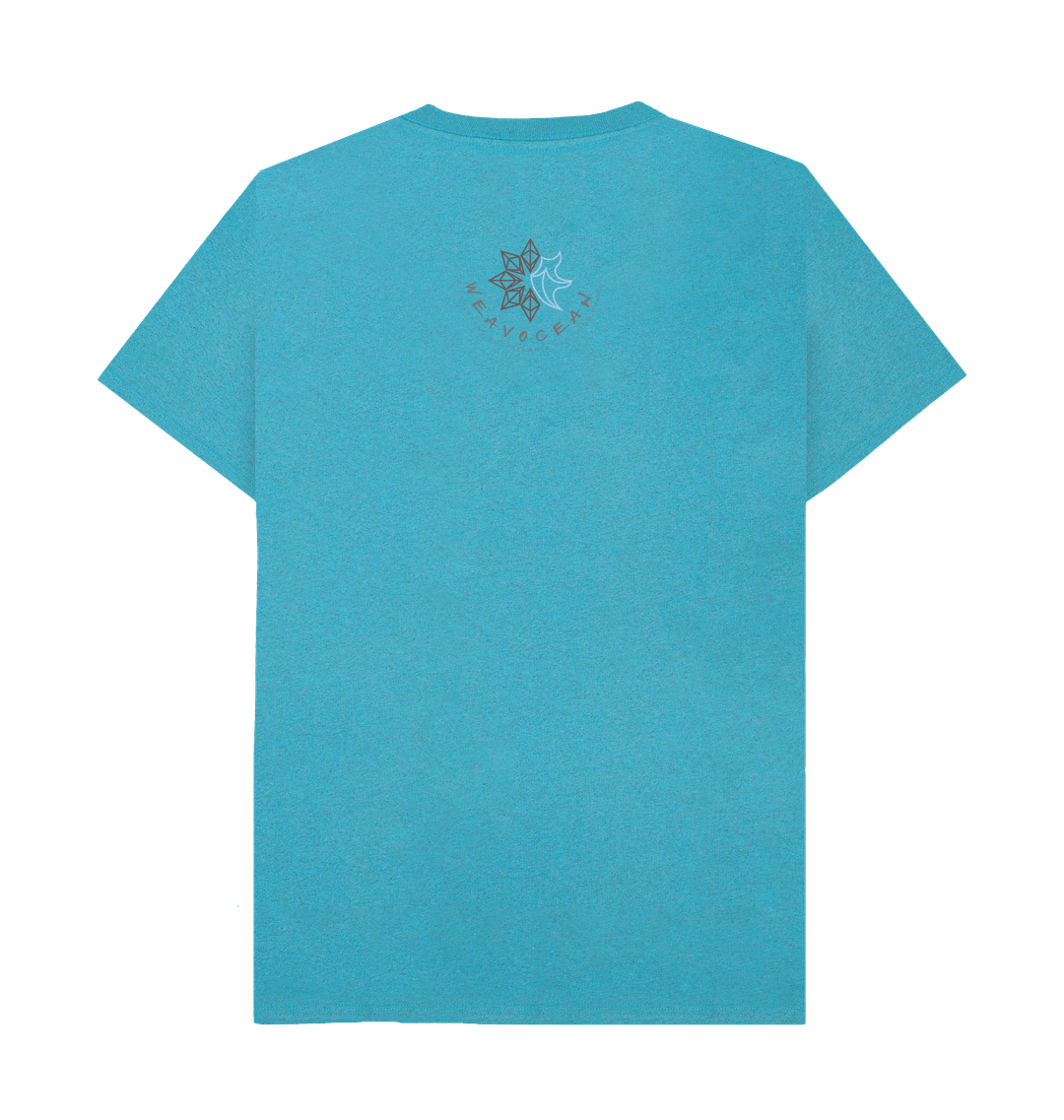 Ocean Blue Recycled Printed T-Shirt Back