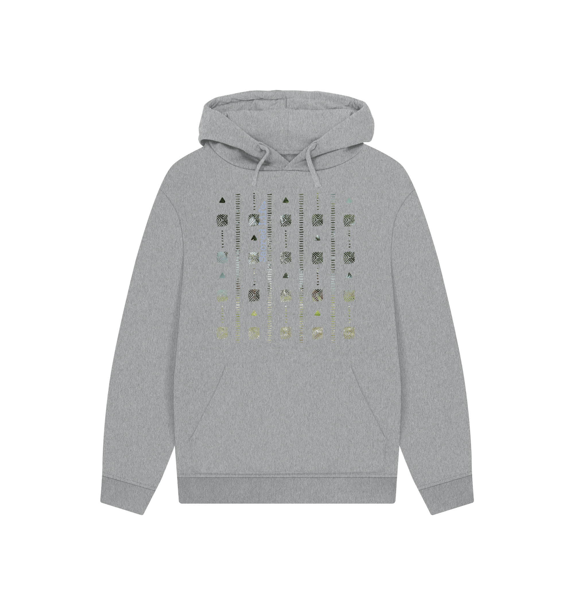 Athletic Grey Printed Hoody Front