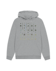 Athletic Grey Printed Hoody Front