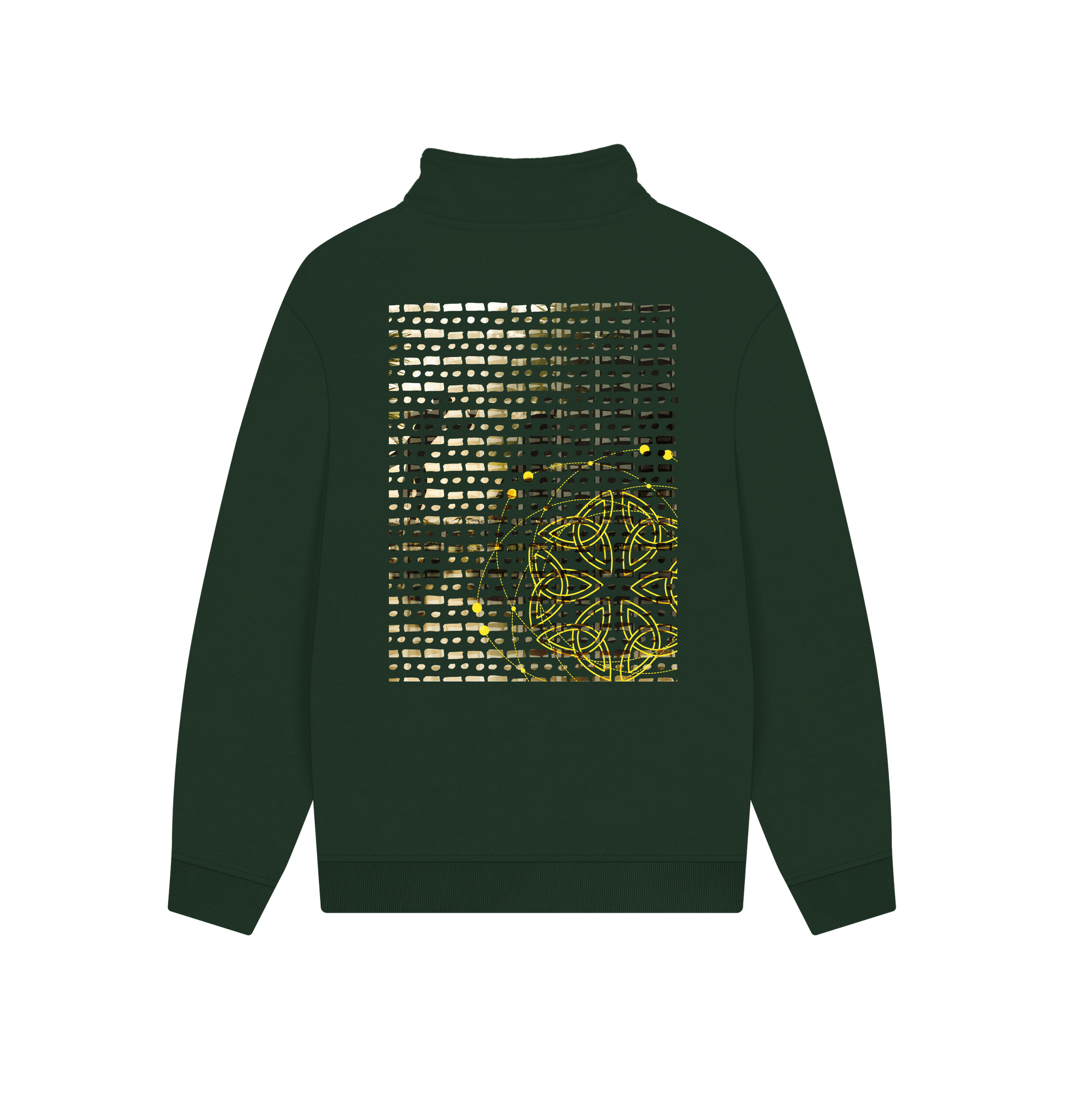 Evergreen Printed Sweater Back