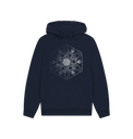 Navy Printed Hoody