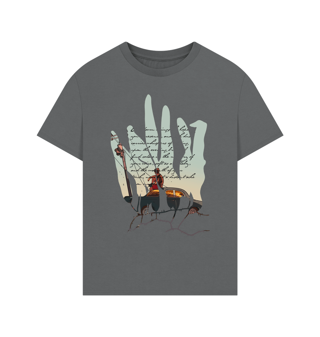 Slate Grey Printed T-shirt Front