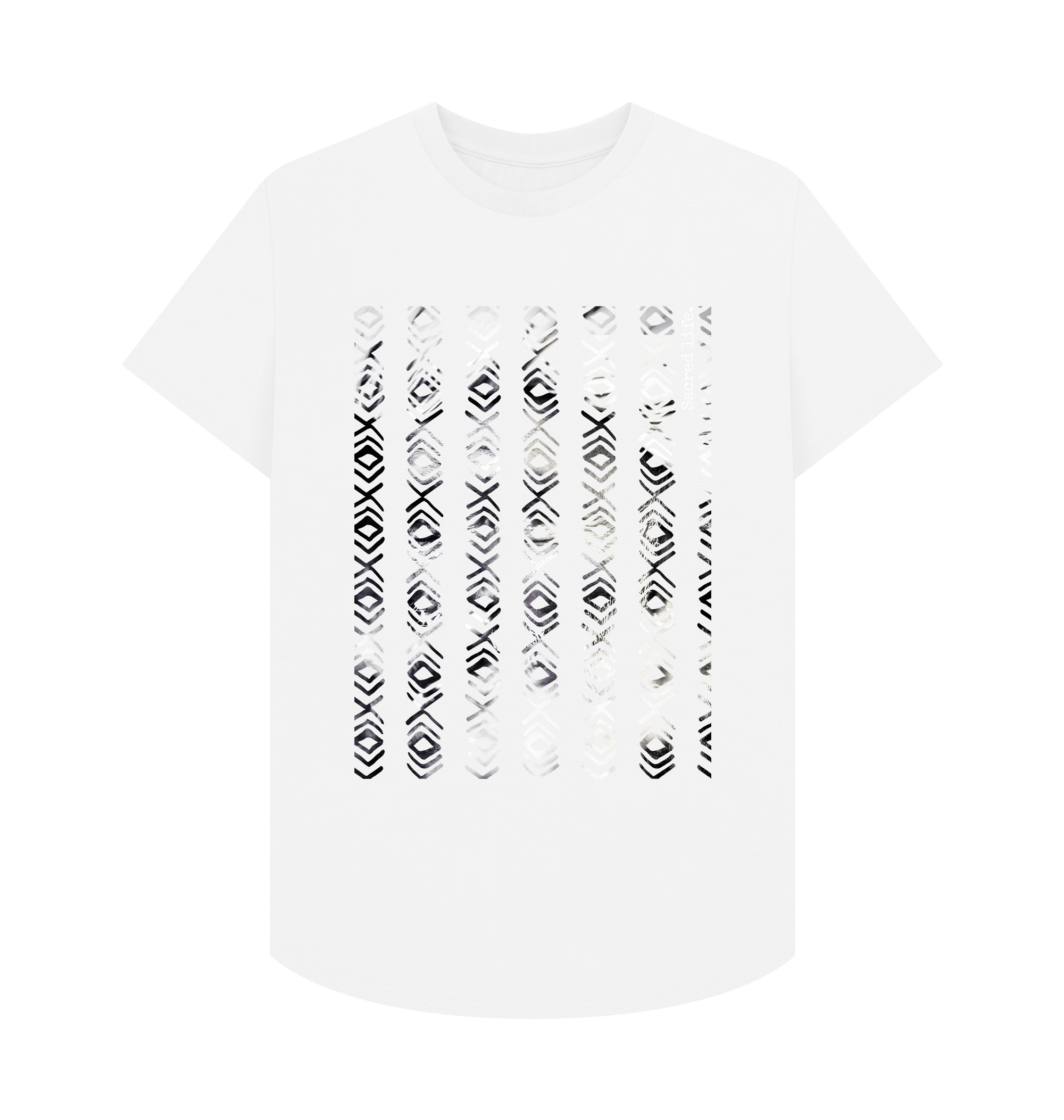 White Printed T-shirt Front