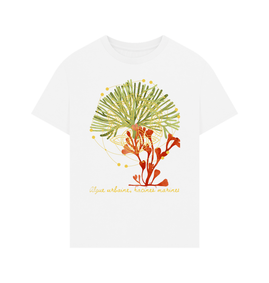 White Printed T-shirt Front