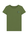 Khaki Printed T-shirt Front