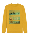 Sunflower Yellow Recycled Printed Sweater Front