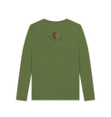 Khaki Printed Long Sleeve T Shirt