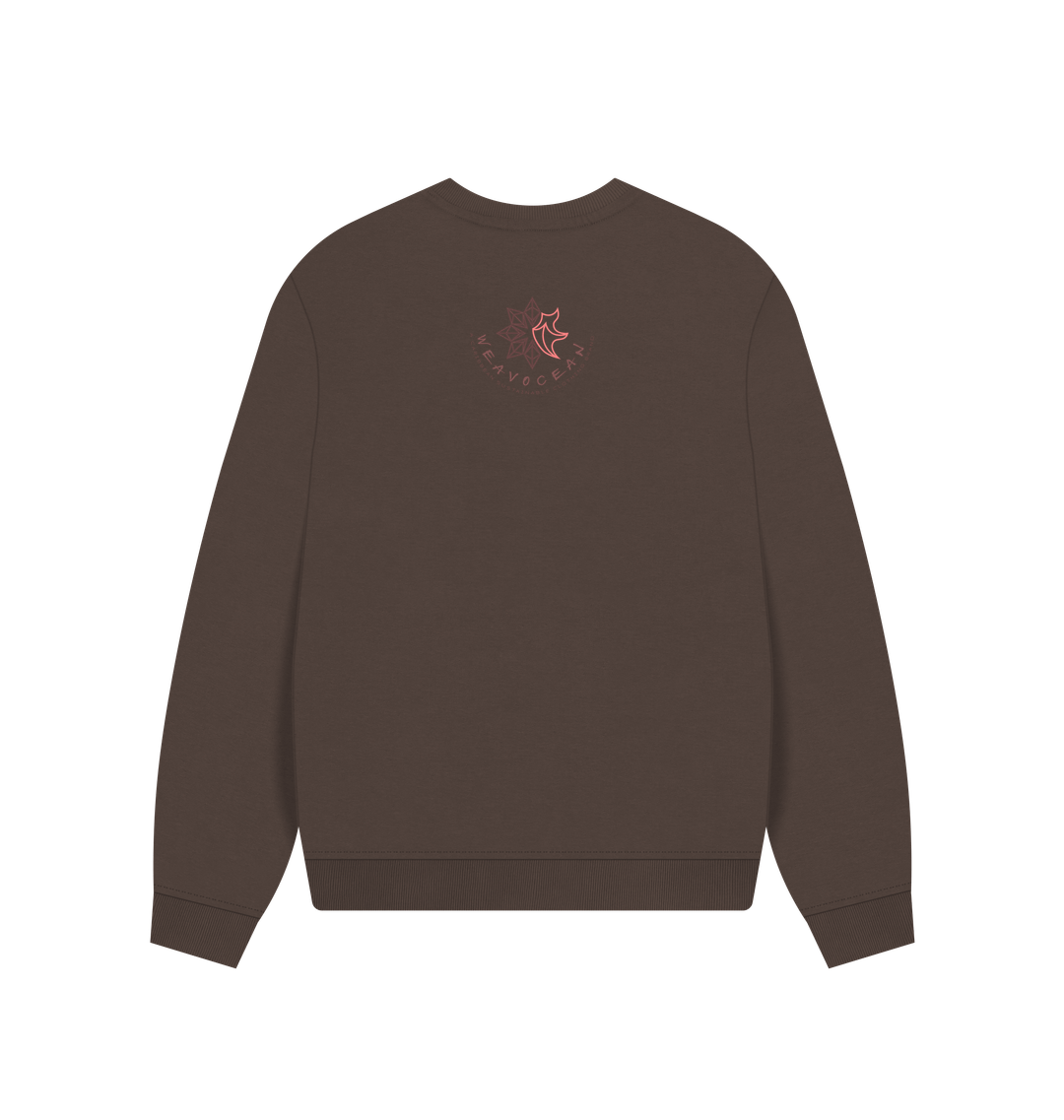 Chocolate Printed Sweater Back