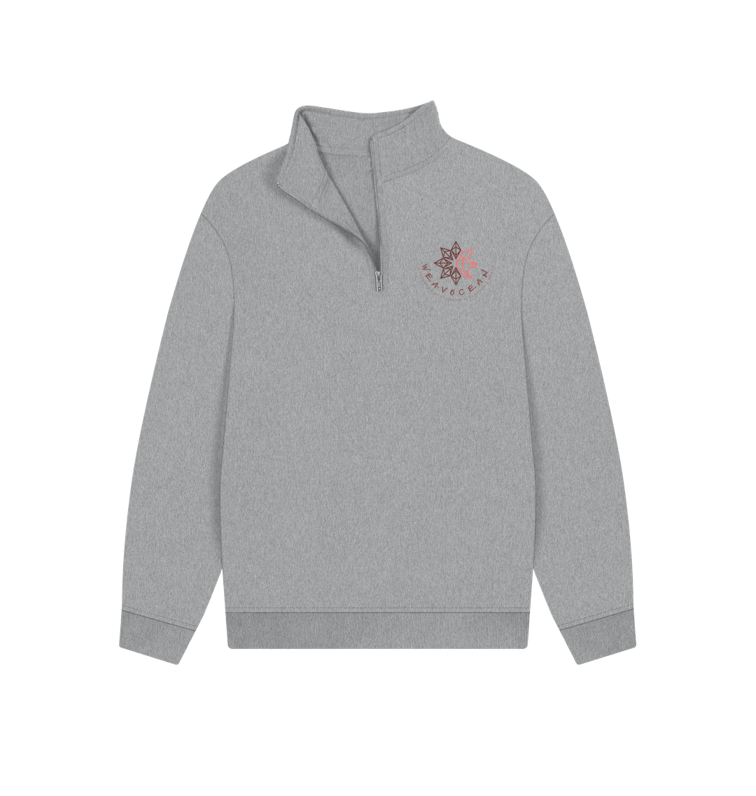 Athletic Grey Printed Sweater Front