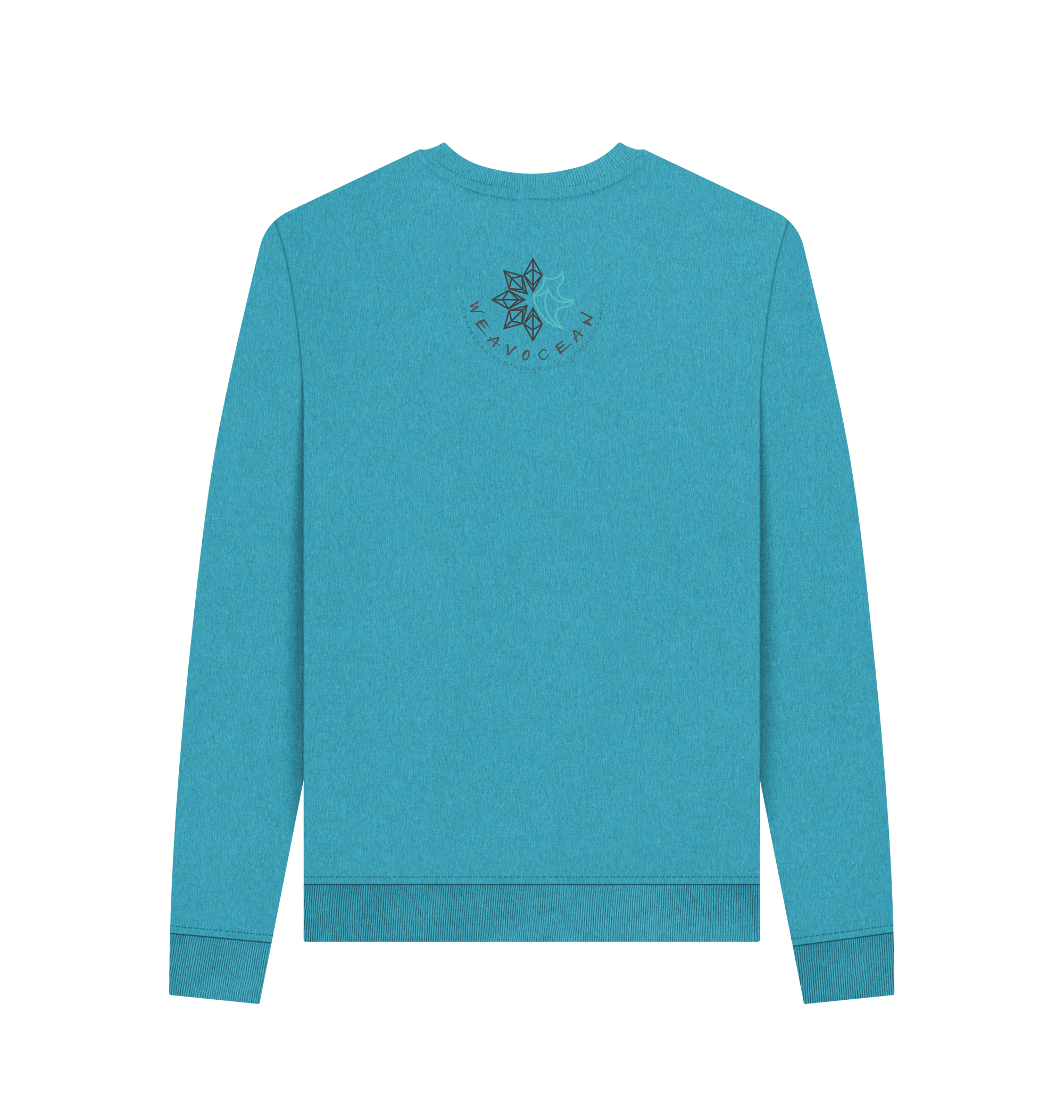 Ocean Blue Recycled Printed Sweater Back