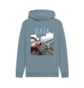 Stone Blue Printed Hoody