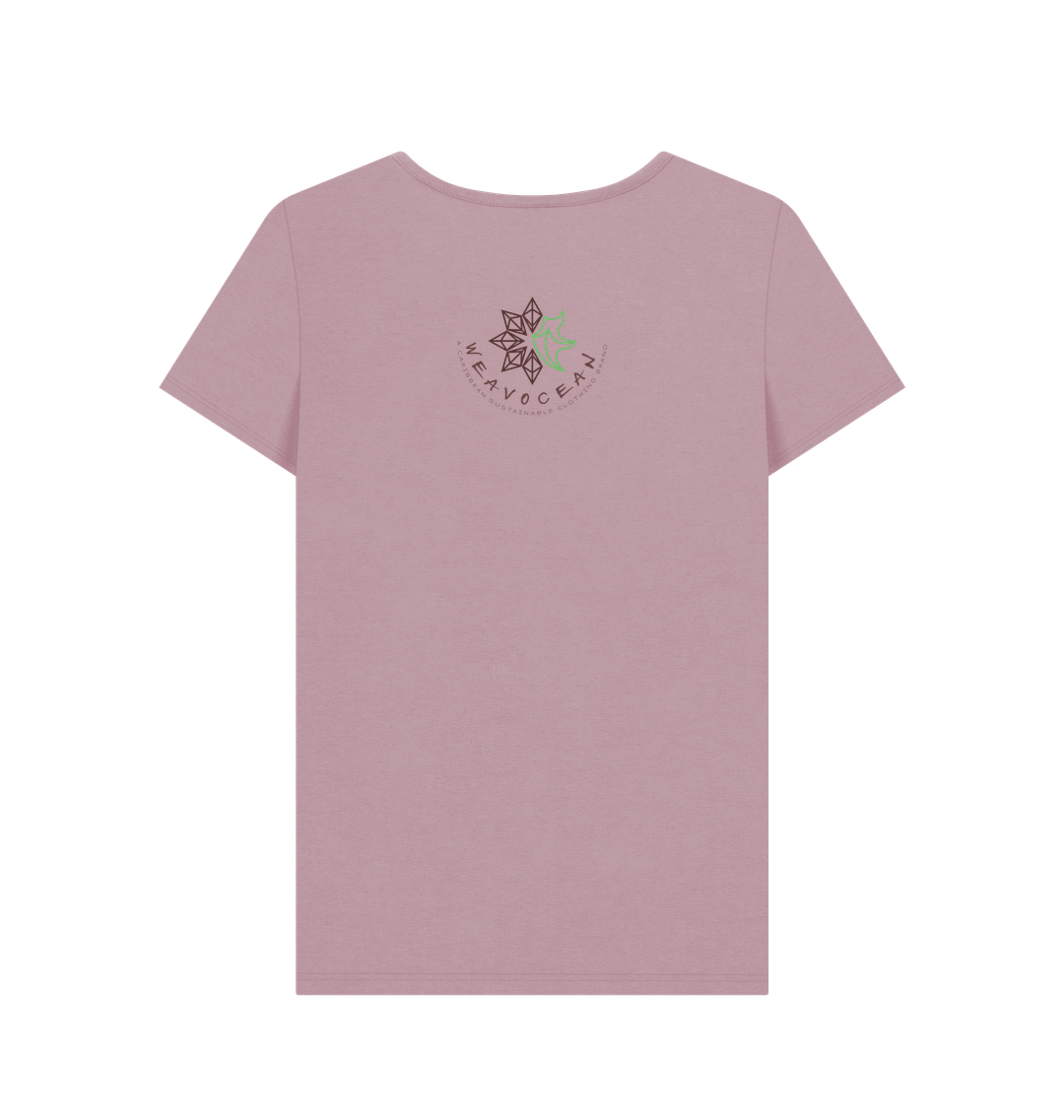 Mauve Printed T-shirt Back