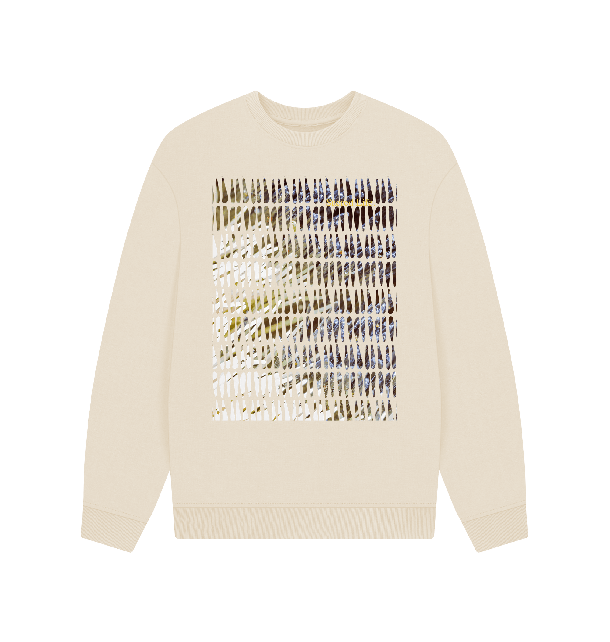 Oat Printed Sweater Front