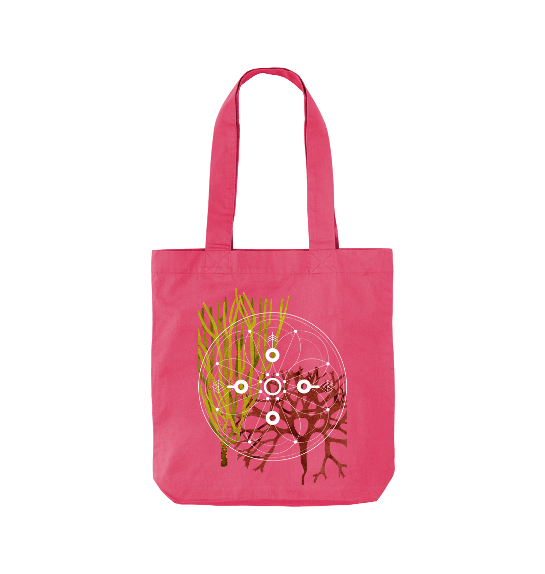 Raspberry Pink Printed Bag Front