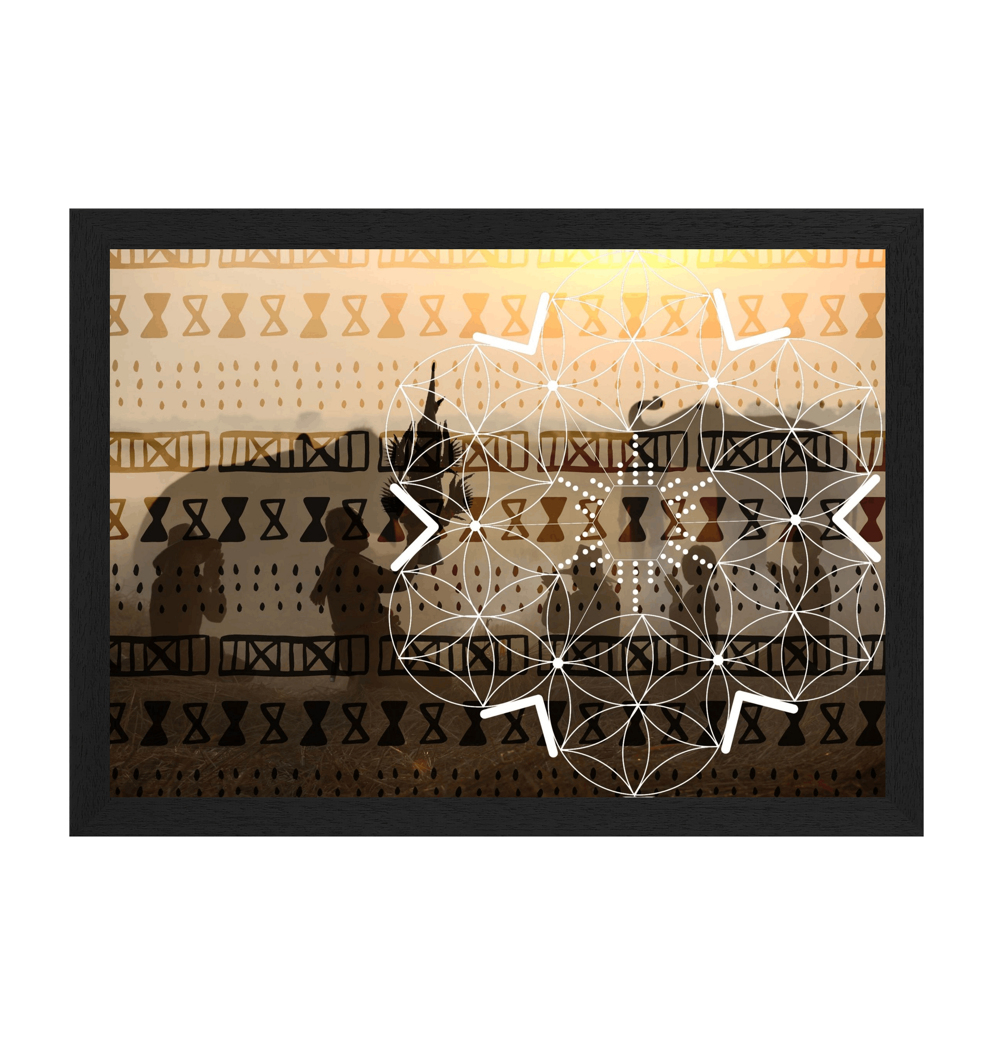 Black Frame Framed art print Front