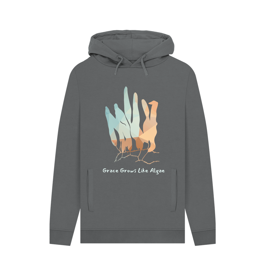 Slate Grey Printed Hoody Front