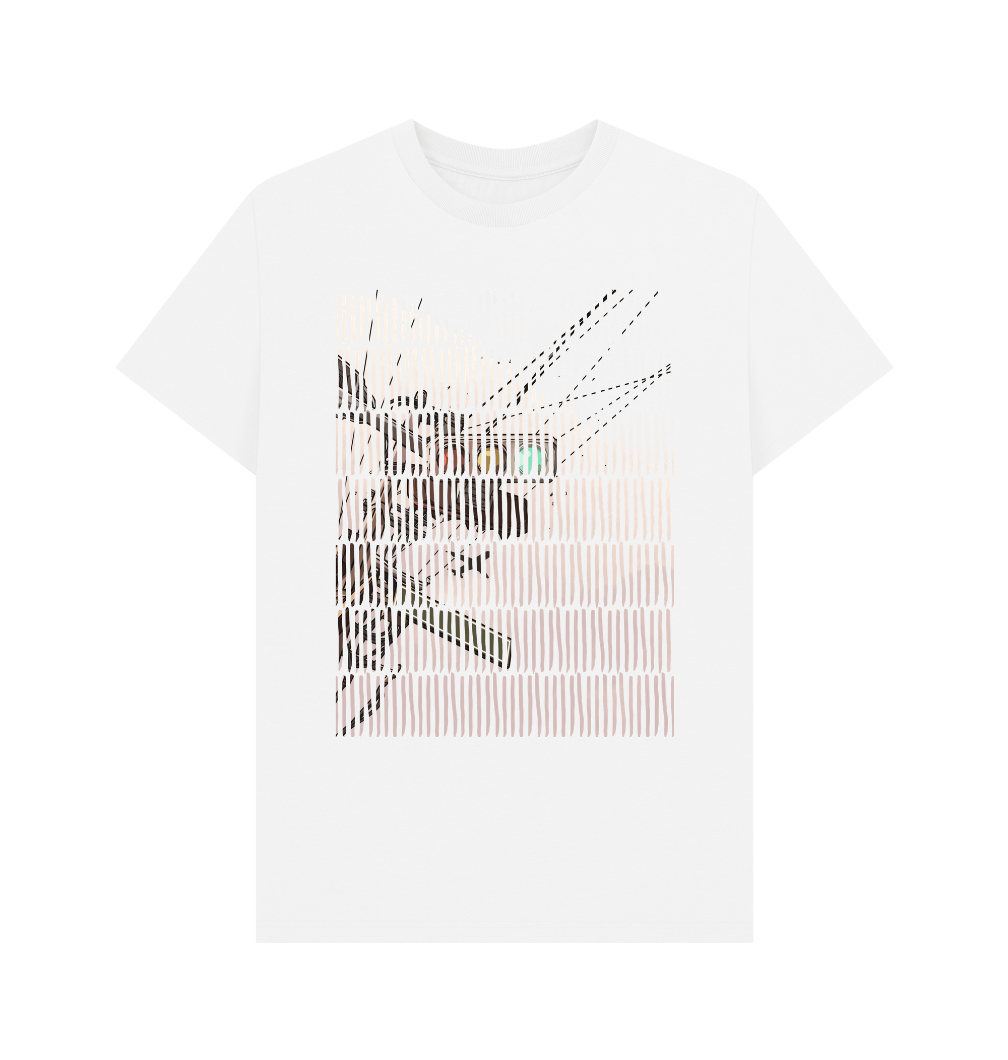 White Printed T-shirt Front