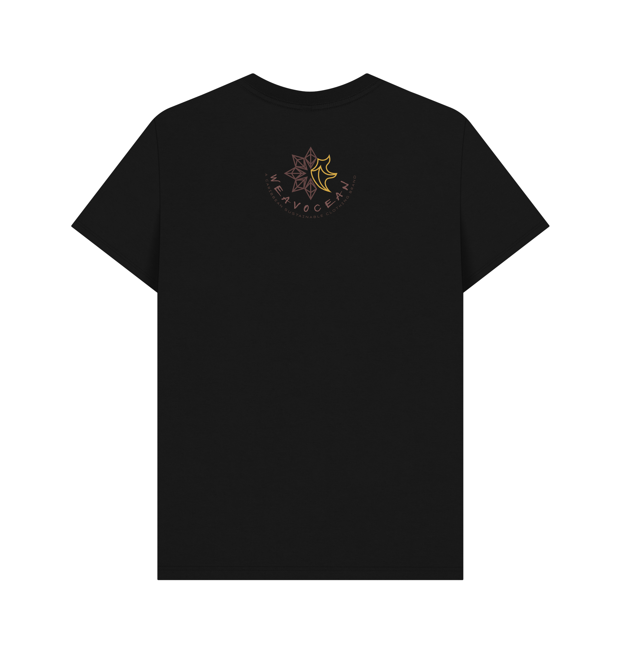 Black Printed T-shirt Back