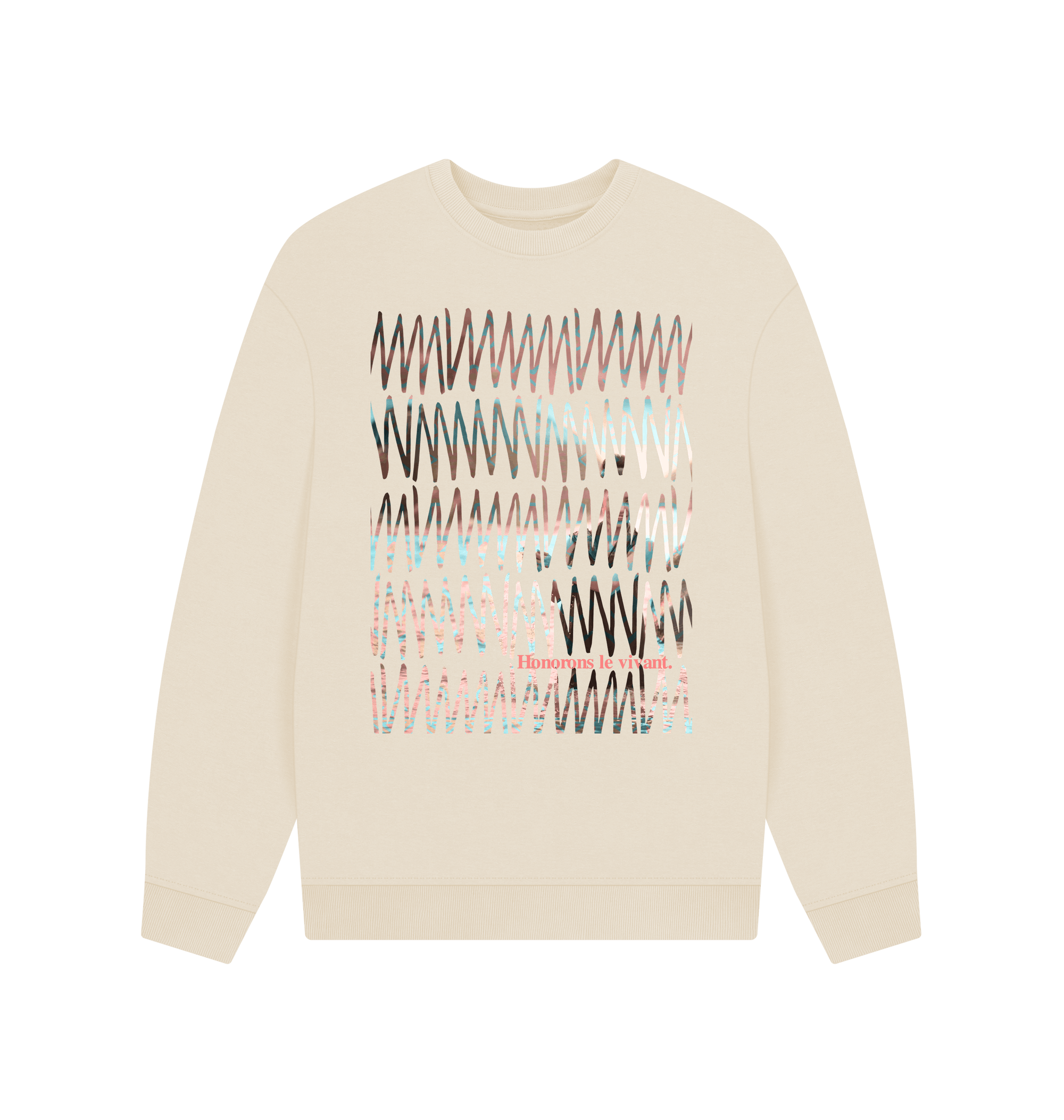 Oat Printed Sweater Front