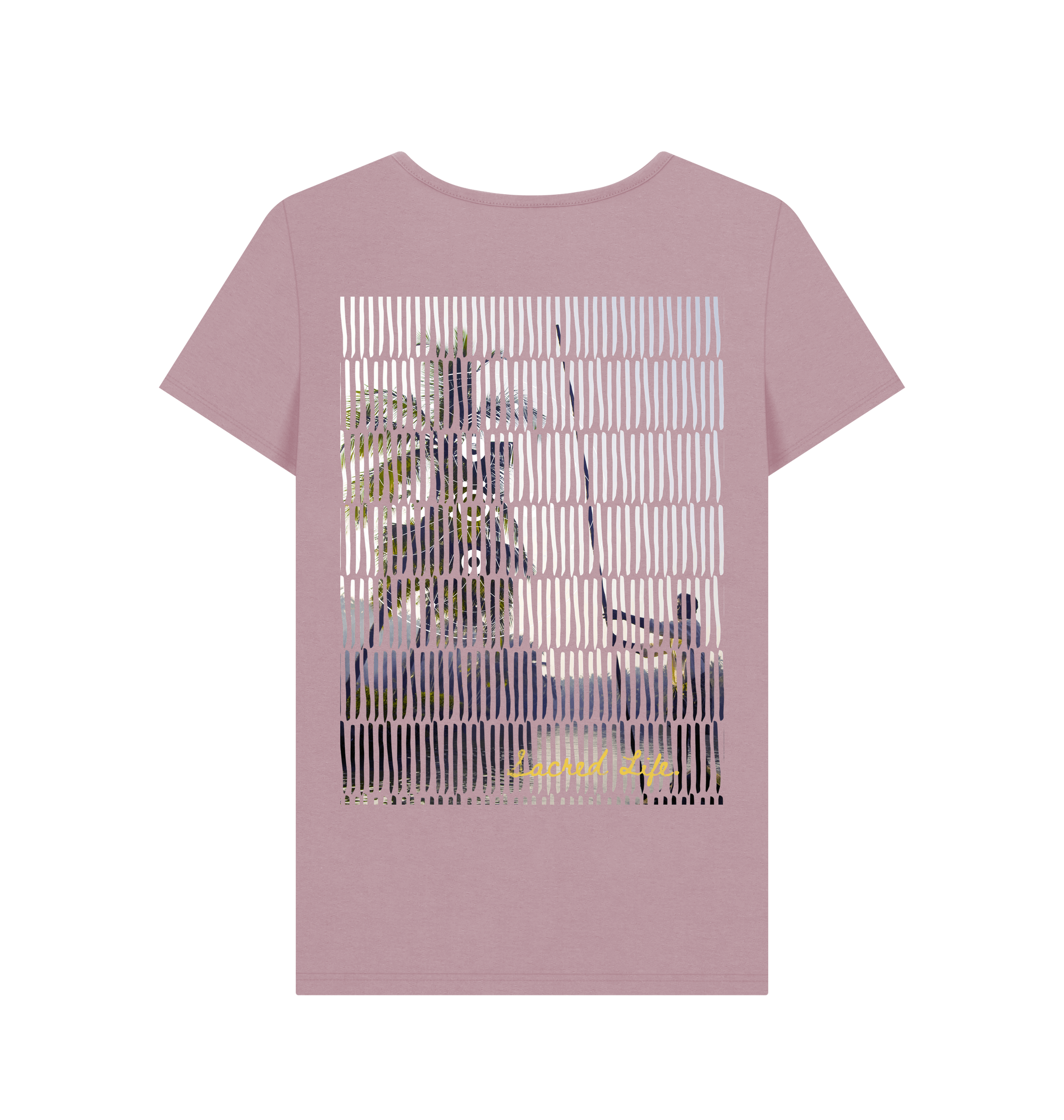 Mauve Printed T-shirt Back