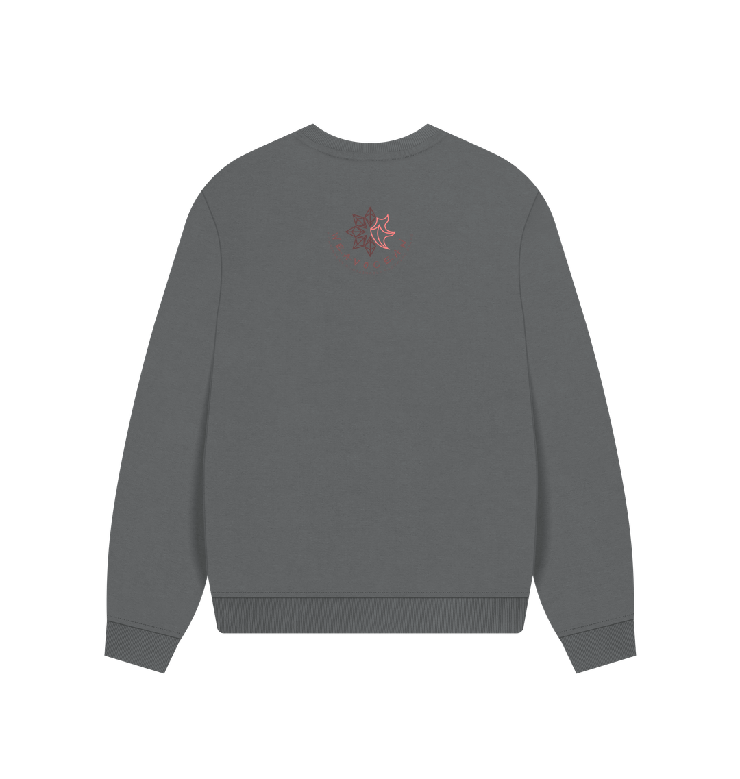 Slate Grey Printed Sweater Back