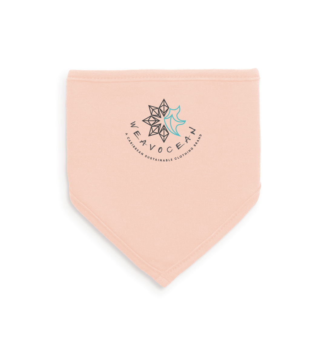 White/Powder Pink Bib Front