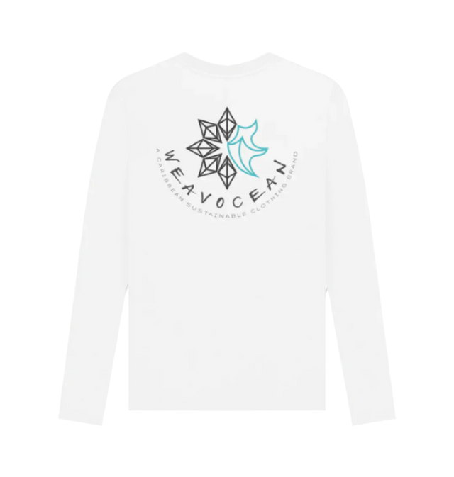 White Printed Long Sleeve T Shirt