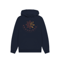 Navy Printed Hoody