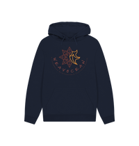 Navy Printed Hoody