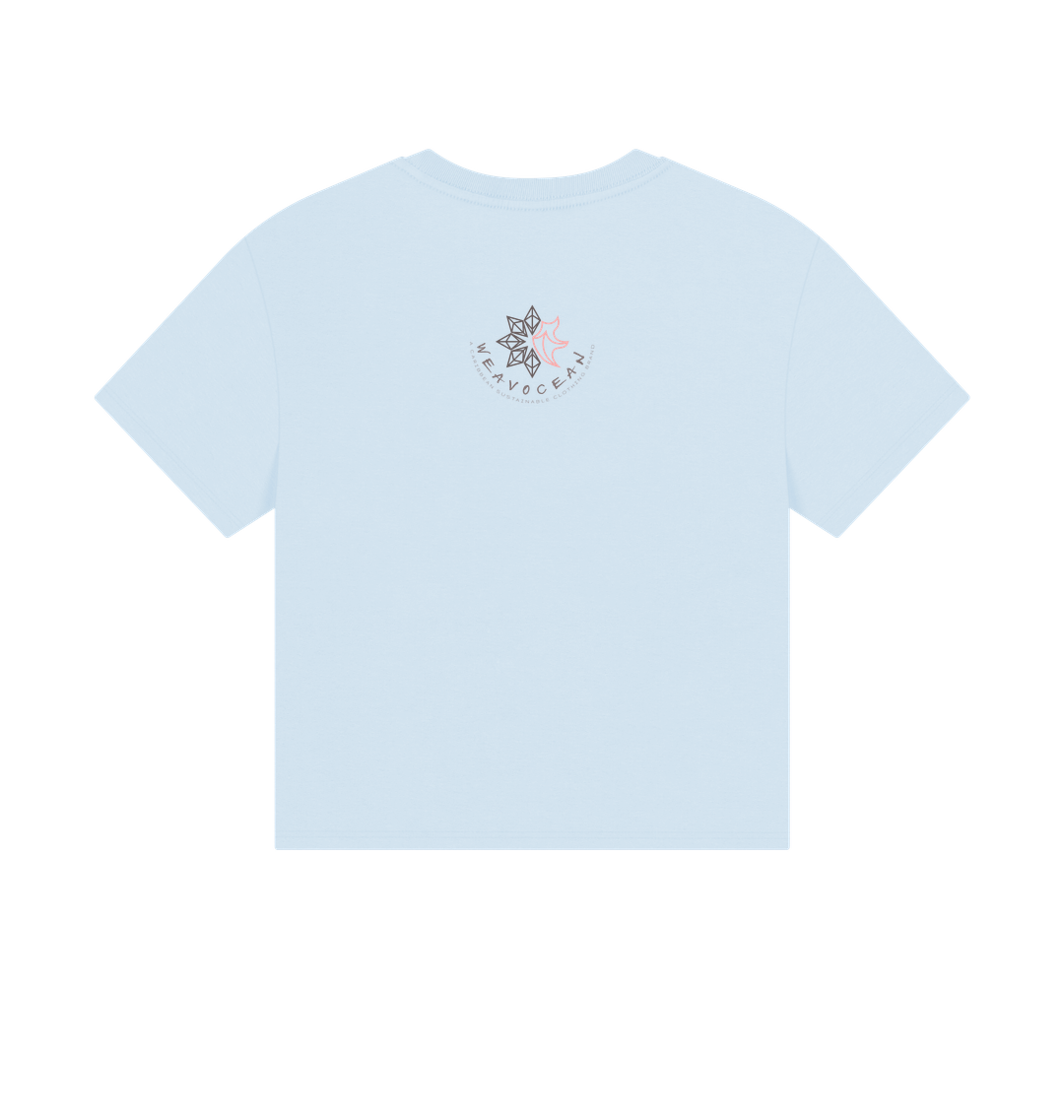 Sky Blue Printed T-shirt Back