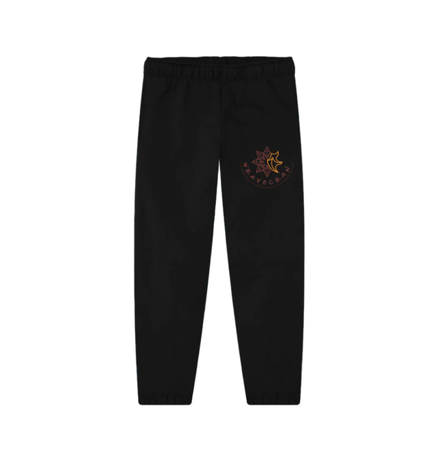 Black Printed Womens Joggers