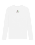 White Printed Long Sleeve T Shirt Back