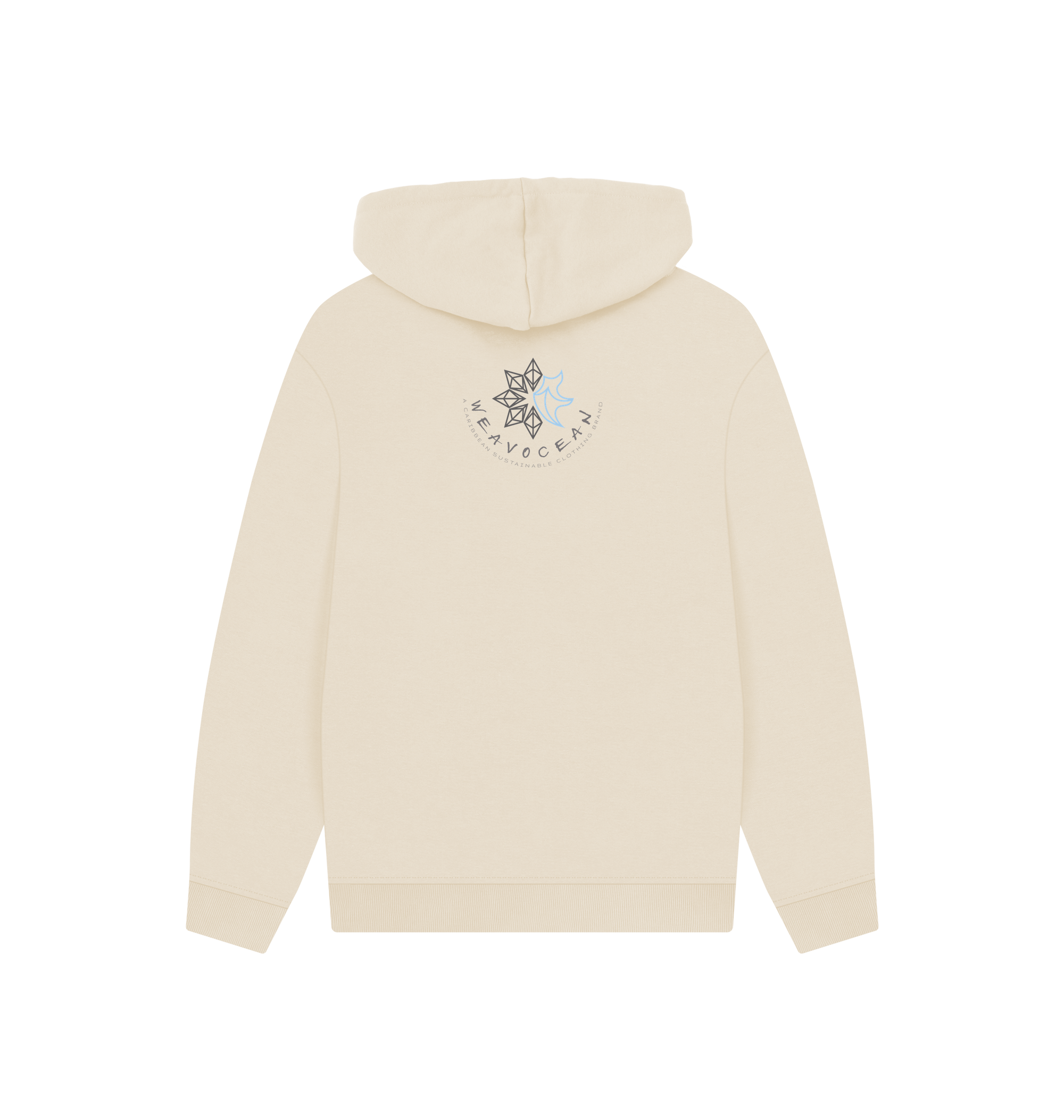 Oat Printed Hoody Back