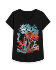 Black Printed T-shirt Front