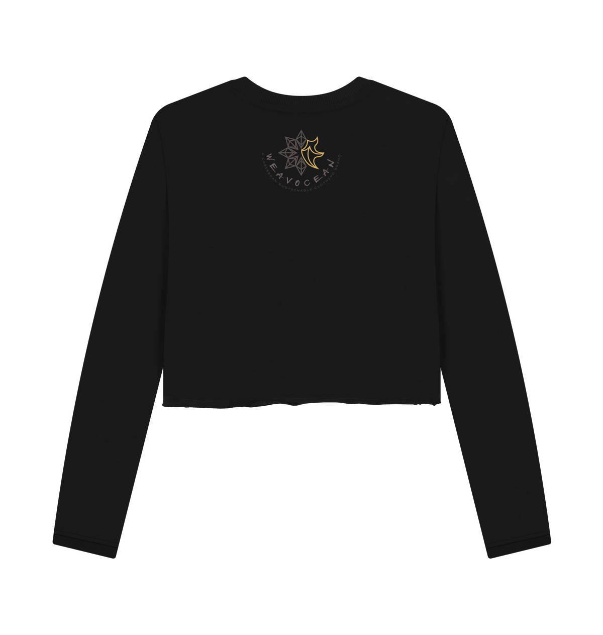 Black Printed Boxy Jumpers Back